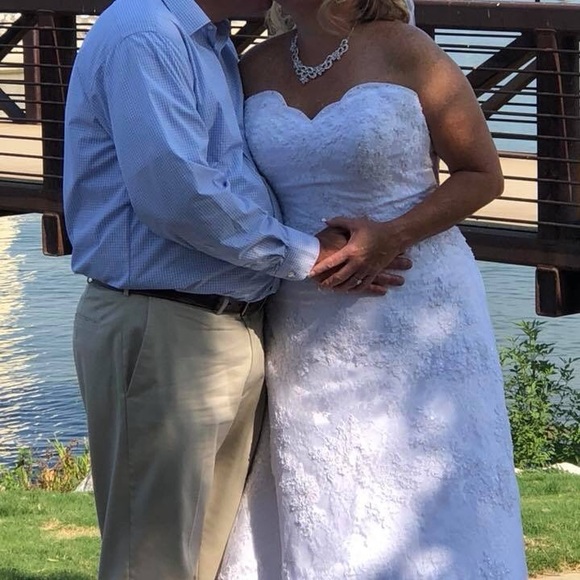 size 16 wedding dress street size
